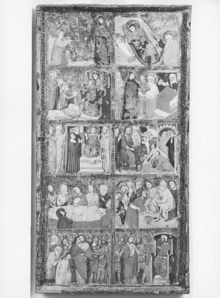 Dipinti - Storie di Cristo e Santi (positivo) di Maestro di San Nicolò degli Albari, Jacopino di Francesco (attr), G.F.S (XX)