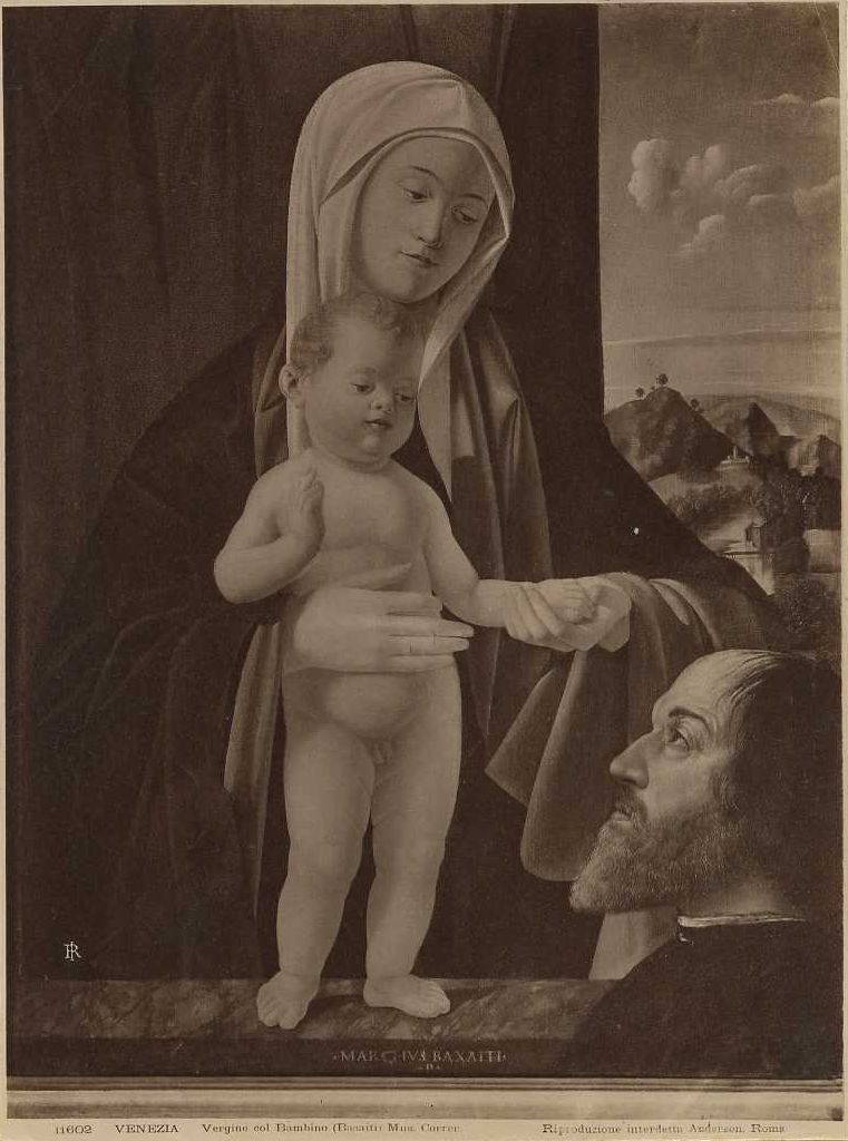 Dipinti - Vergine col Bambino (positivo) di Basaiti, Marco, Anderson, Domenico (XX)