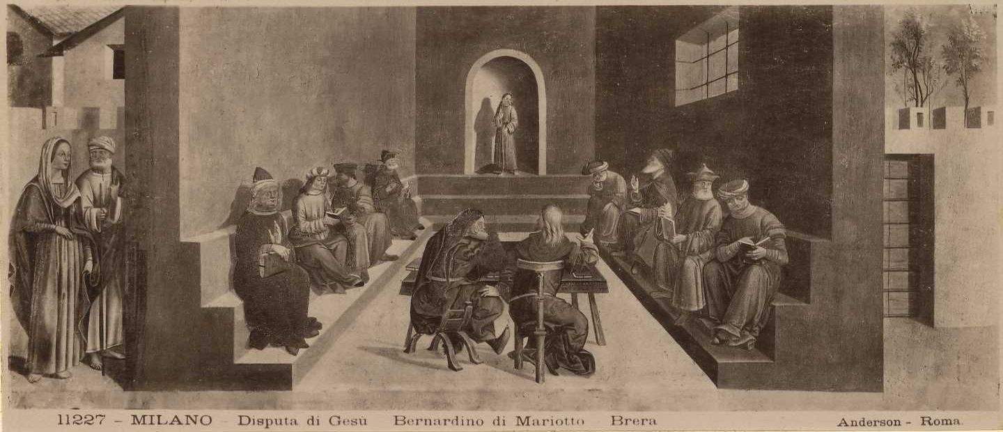 Bernardino di Mariotto/ Disputa di Gesù/ Milano/ Pinacoteca di Brera (positivo) di Bernardino di Mariotto, Anderson, Domenico (XX)