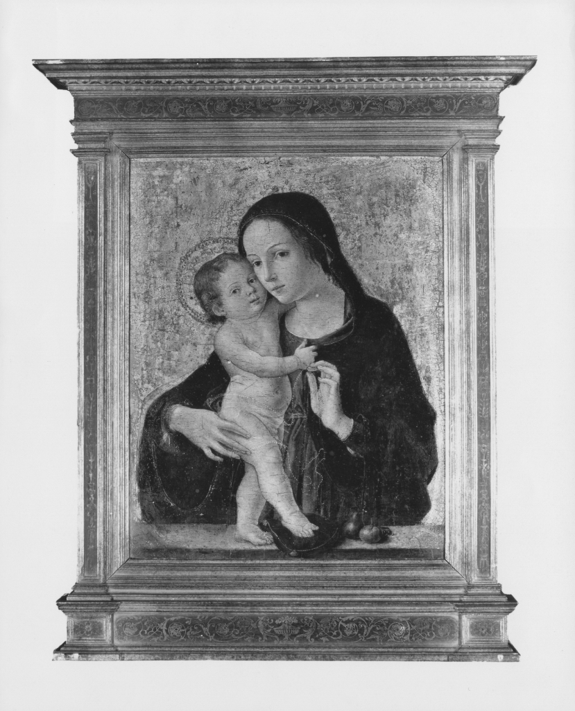 Dipinti - Madonna col Bambino (positivo) di Antoniazzo Romano, Photo Label (XX)