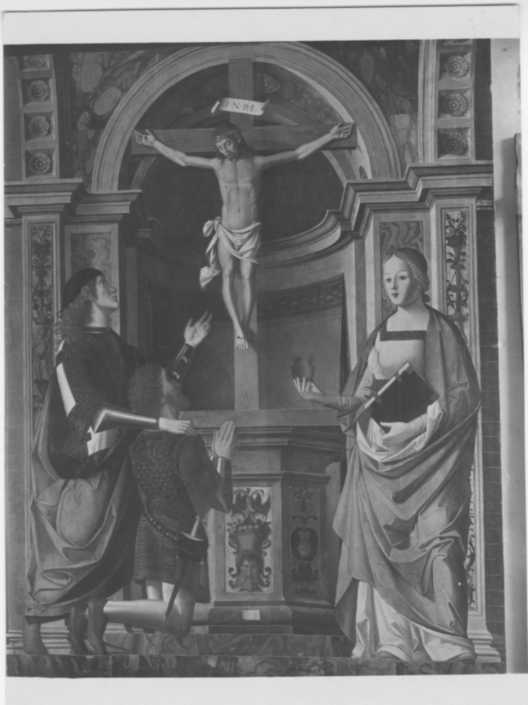 Dipinti - I Santi Giovanni Gualberto e Maria Maddalena (positivo) di Palmezzano, Marco, Anonimo (XIX/ XX)