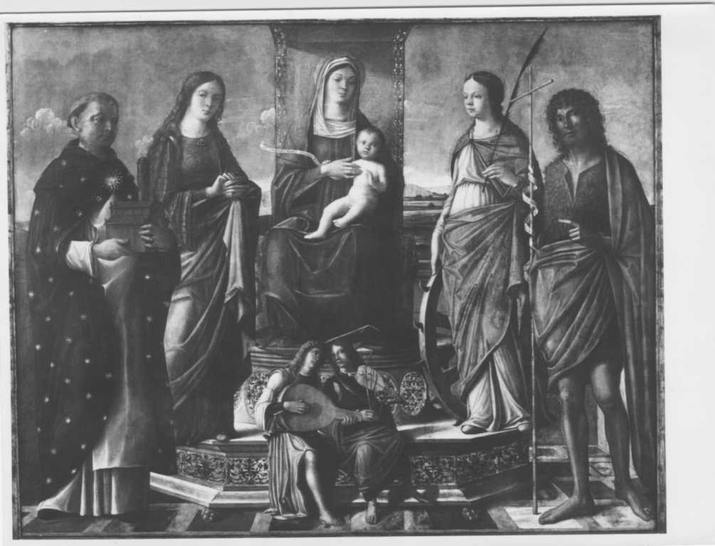 Rondinelli, Nicolò/ La Vergine in trono col Bambino e Santi/ Pinacoteca Comunale/ Ravenna (positivo) di Rondinelli, Nicolò, Anonimo (XIX/ XX)