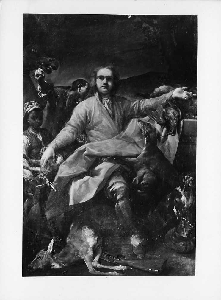 Crespi, G.M./ Il cacciatore/ Bologna/ Pinacoteca Nazionale (positivo) di Crespi, Giuseppe Maria, Villani, Achille (ditta) (XX)