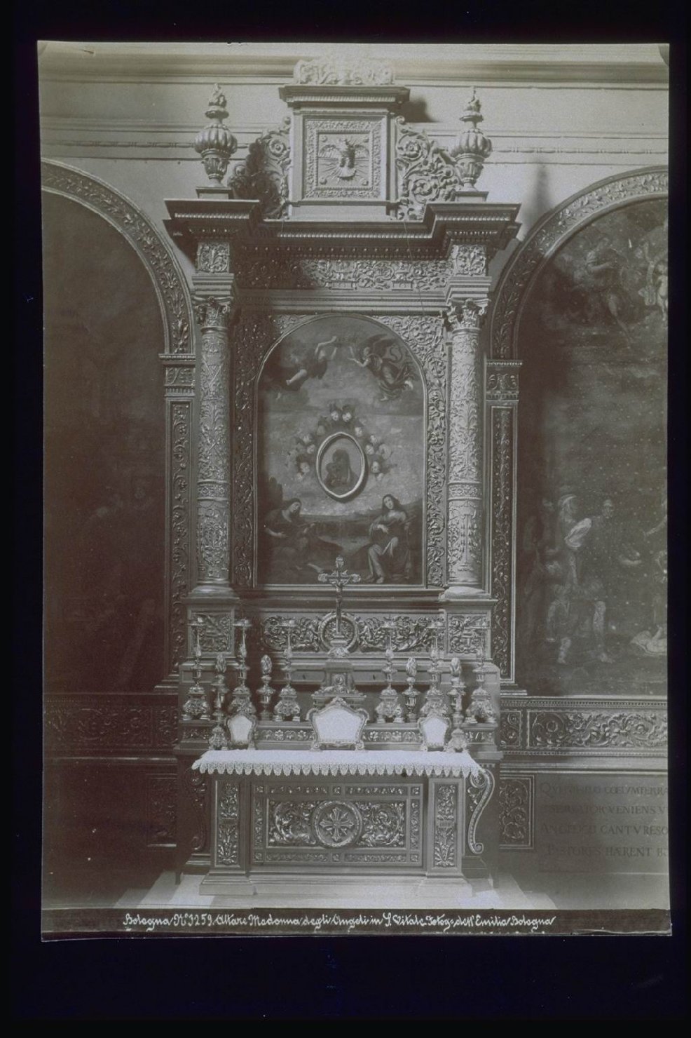 Bologna-Chiese-Altari (positivo) di Marchesi Andrea detto il Formigine, Fotografia dell'Emilia (XIX)