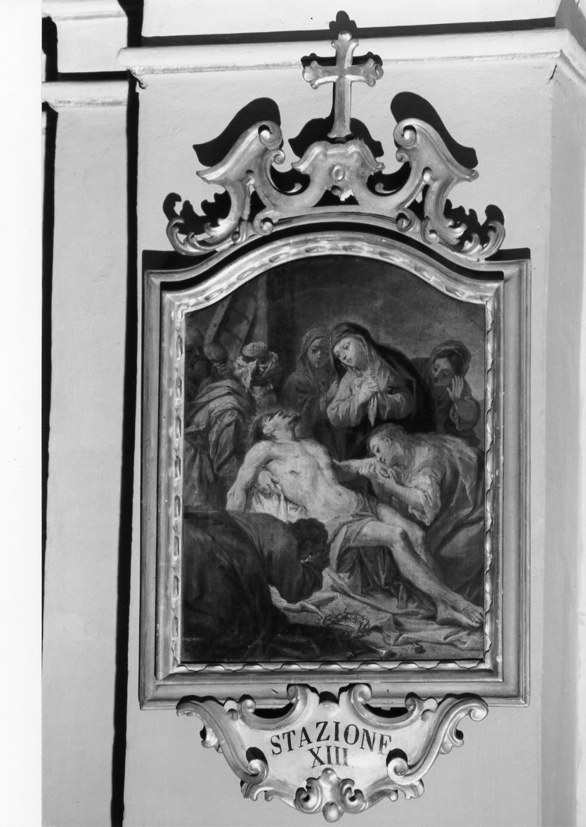 stazione XIII: Gesù deposto dalla croce (dipinto, elemento d'insieme) di Gandolfi Gaetano (maniera) (seconda metà sec. XVIII)
