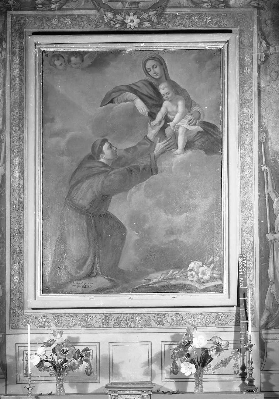 Madonna con Bambino e Sant'Antonio (dipinto) - ambito emiliano (sec. XVII)