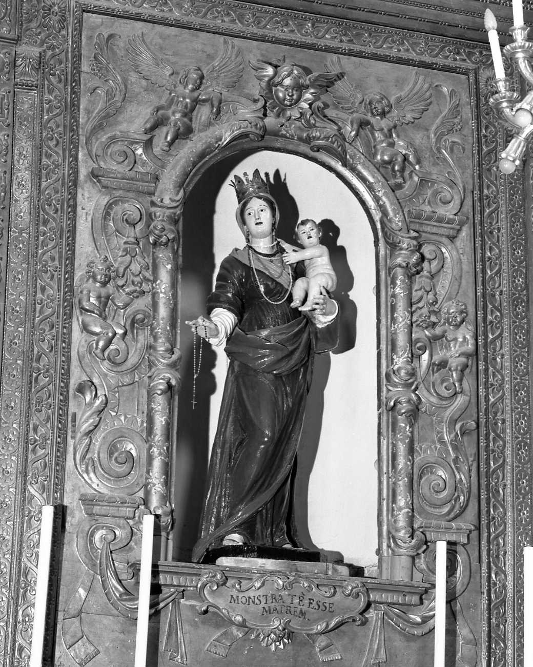 Madonna del Rosario (statua) - manifattura emiliana (secc. XVIII/ XIX)