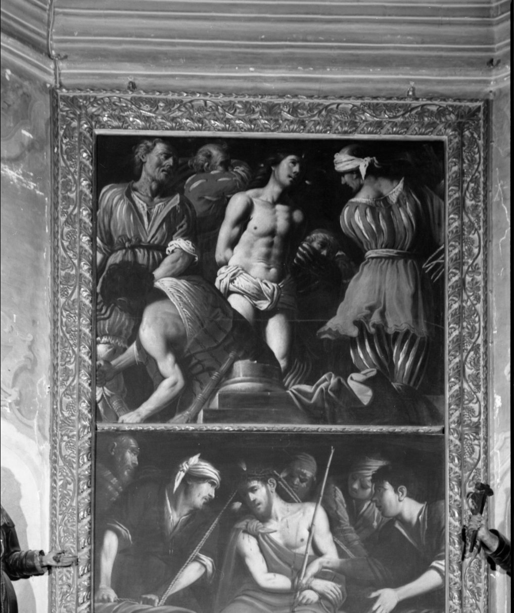 Flagellazione di Cristo (dipinto, elemento d'insieme) di Avanzi Giuseppe (sec. XVII)