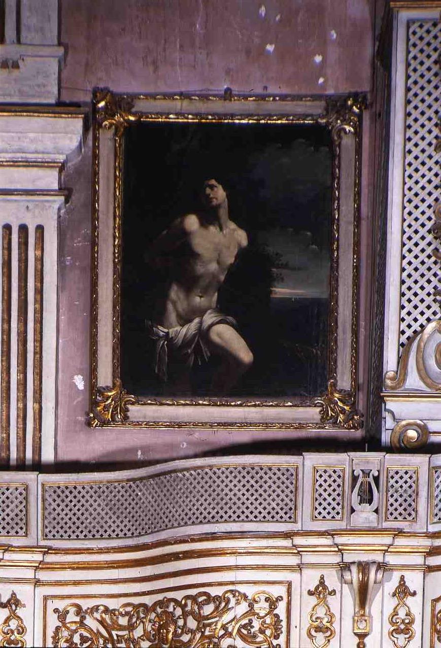 Martirio di San Sebastiano (dipinto, elemento d'insieme) - ambito ferrarese (seconda metà sec. XVII)