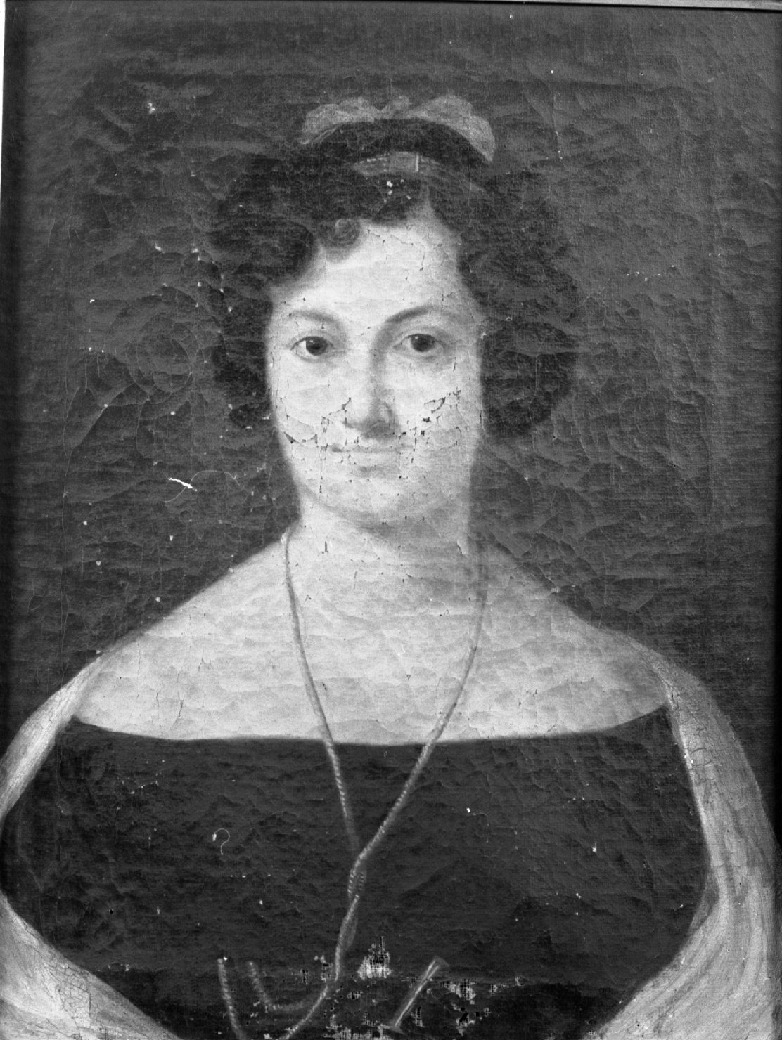 Ritratto di Clementina Fanti (dipinto, elemento d'insieme) - ambito italiano (prima metà sec. XIX)