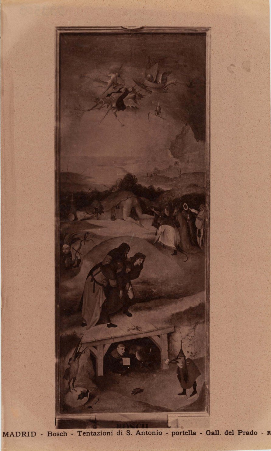 Tentazioni di Sant'Antonio - Dipinti (positivo) di Bosch, Hieronymus, Anderson, Domenico (attr) (XIX/ XX)