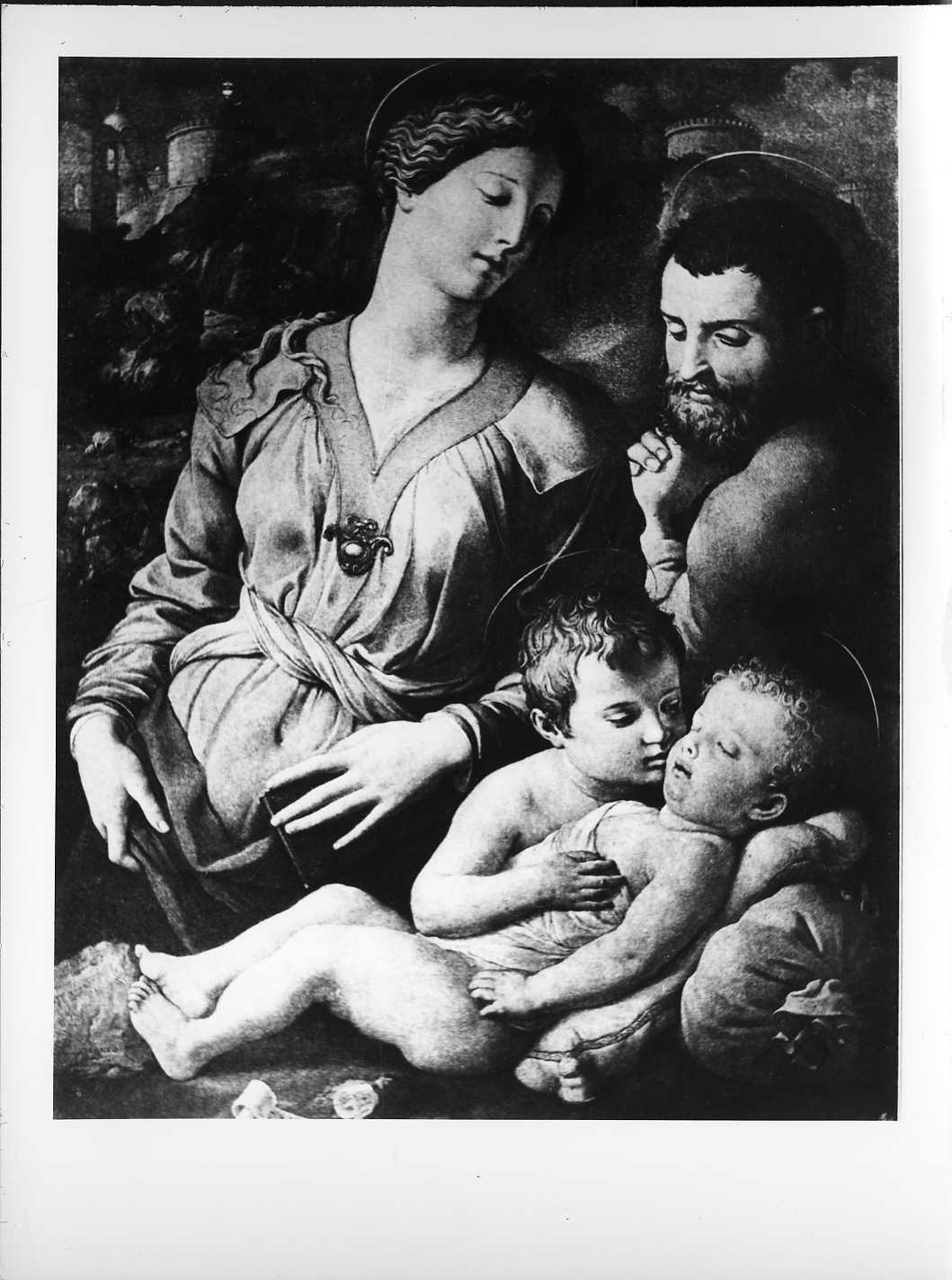 Sacra Famiglia con San Giovannino - Dipinti (positivo) di Bronzino, il, Anonimo (XX)