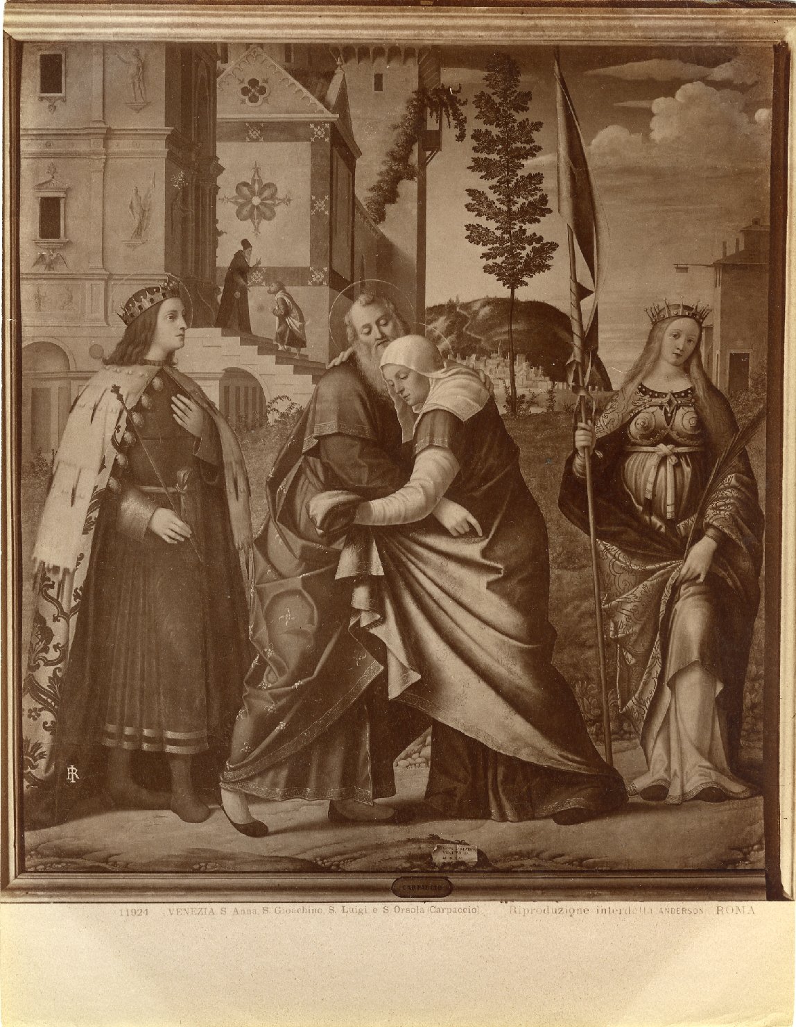 Incontro di Sant'Anna con San Gioacchino - Dipinti (positivo) di Carpaccio, Vittore, Anderson, Domenico (ditta) (XIX/ XX)