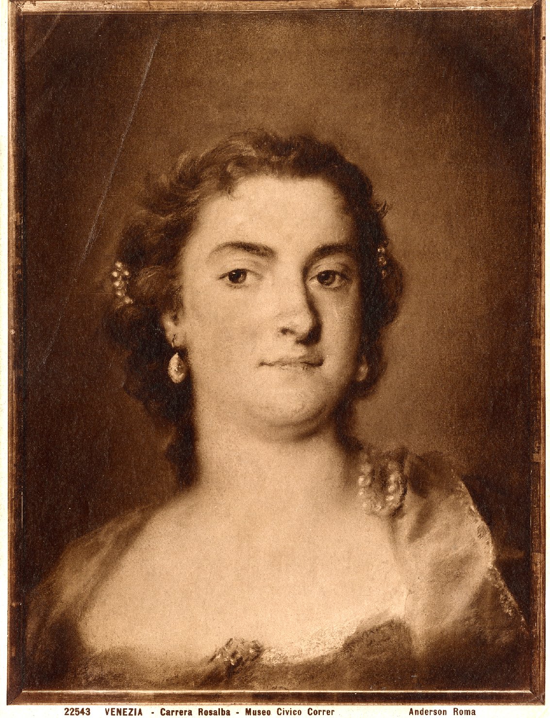 Ritratto di Faustina Bordoni Hasse - Dipinti (positivo) di Carriera, Rosalba, Anderson, Domenico (ditta) (XIX/ XX)