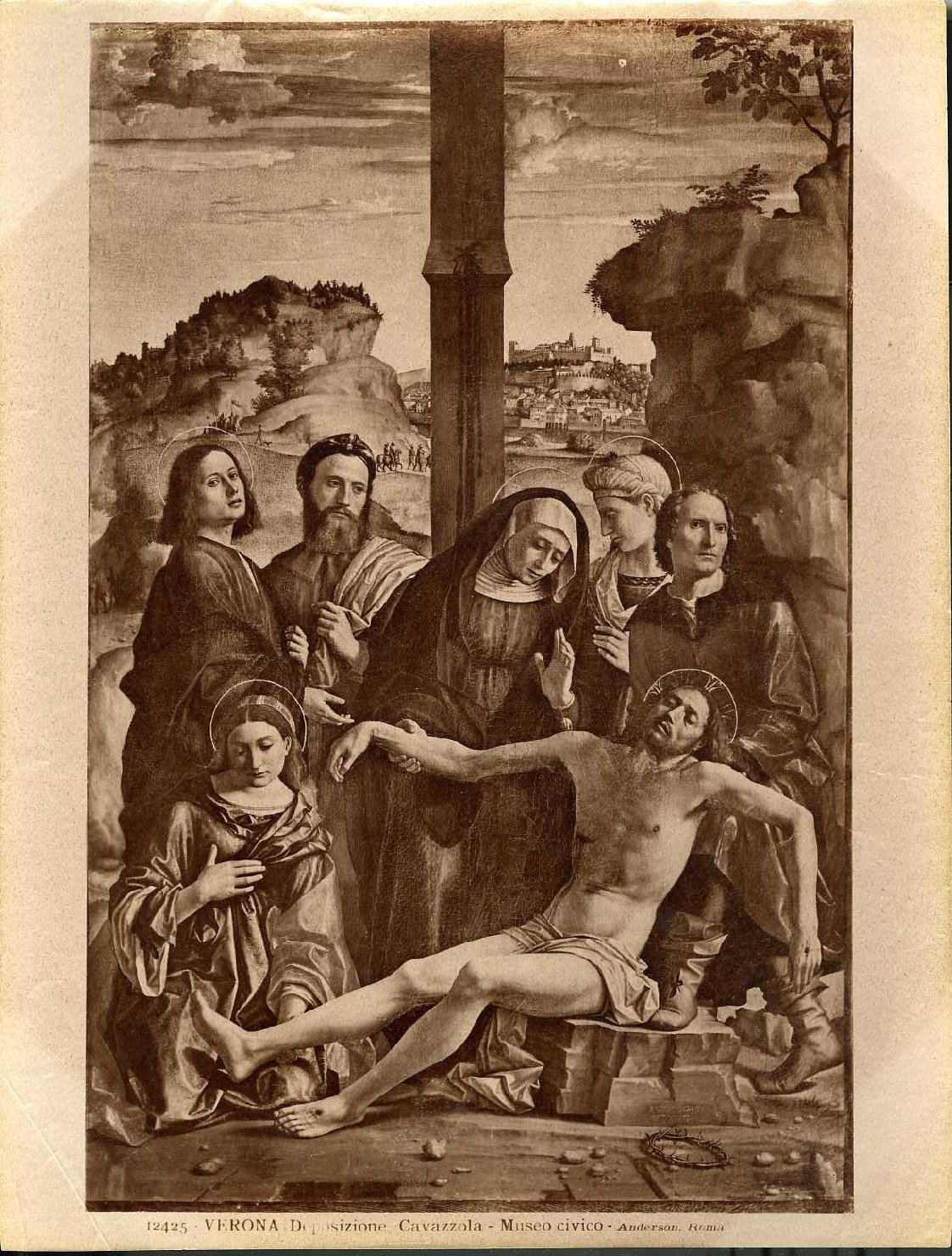 Deposizione di Cristo - Dipinti (positivo) di Cavazzola, Anderson, Domenico (ditta) (XIX/ XX)