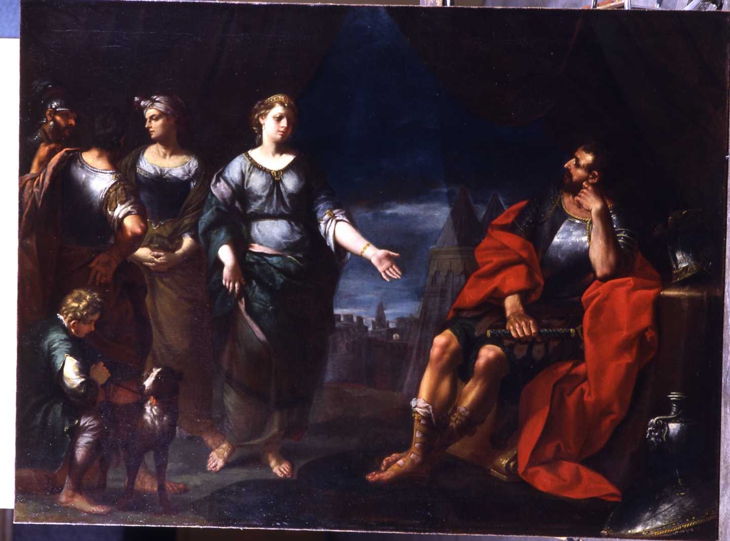 Giuditta e Oloferne (dipinto, coppia) di Graziani Ercole il Giovane (attribuito) (secondo quarto sec. XVIII)