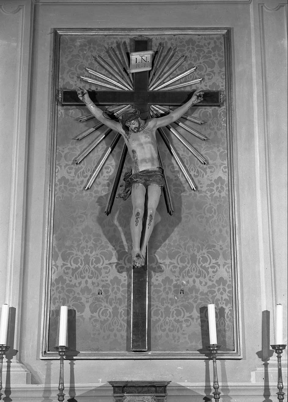 Cristo crocifisso (crocifisso) di Mazza Giuseppe Maria (attribuito) (sec. XVIII)