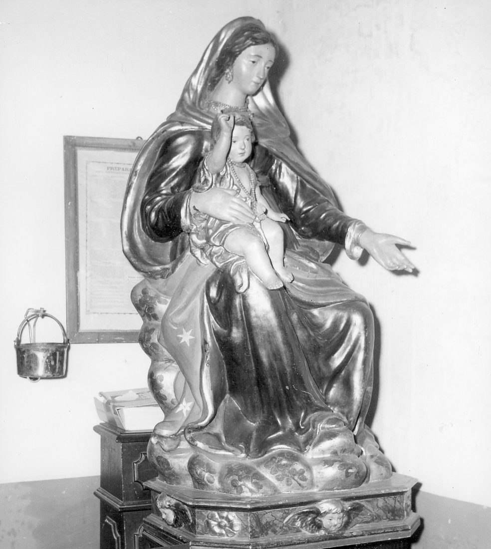 Madonna del Rosario (statua) - bottega italiana (prima metà sec. XVIII)