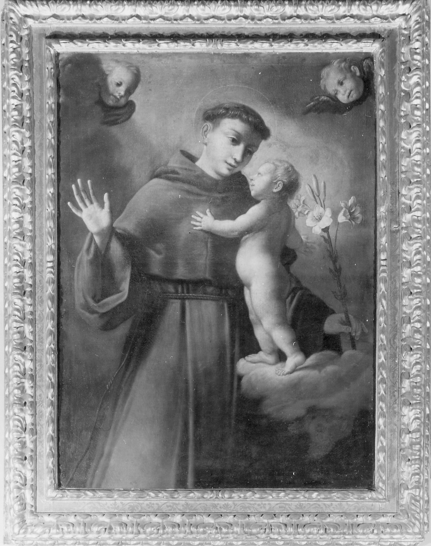 Sant'Antonio da Padova con il bambino (dipinto) di Sirani Elisabetta (attribuito) (sec. XVII)