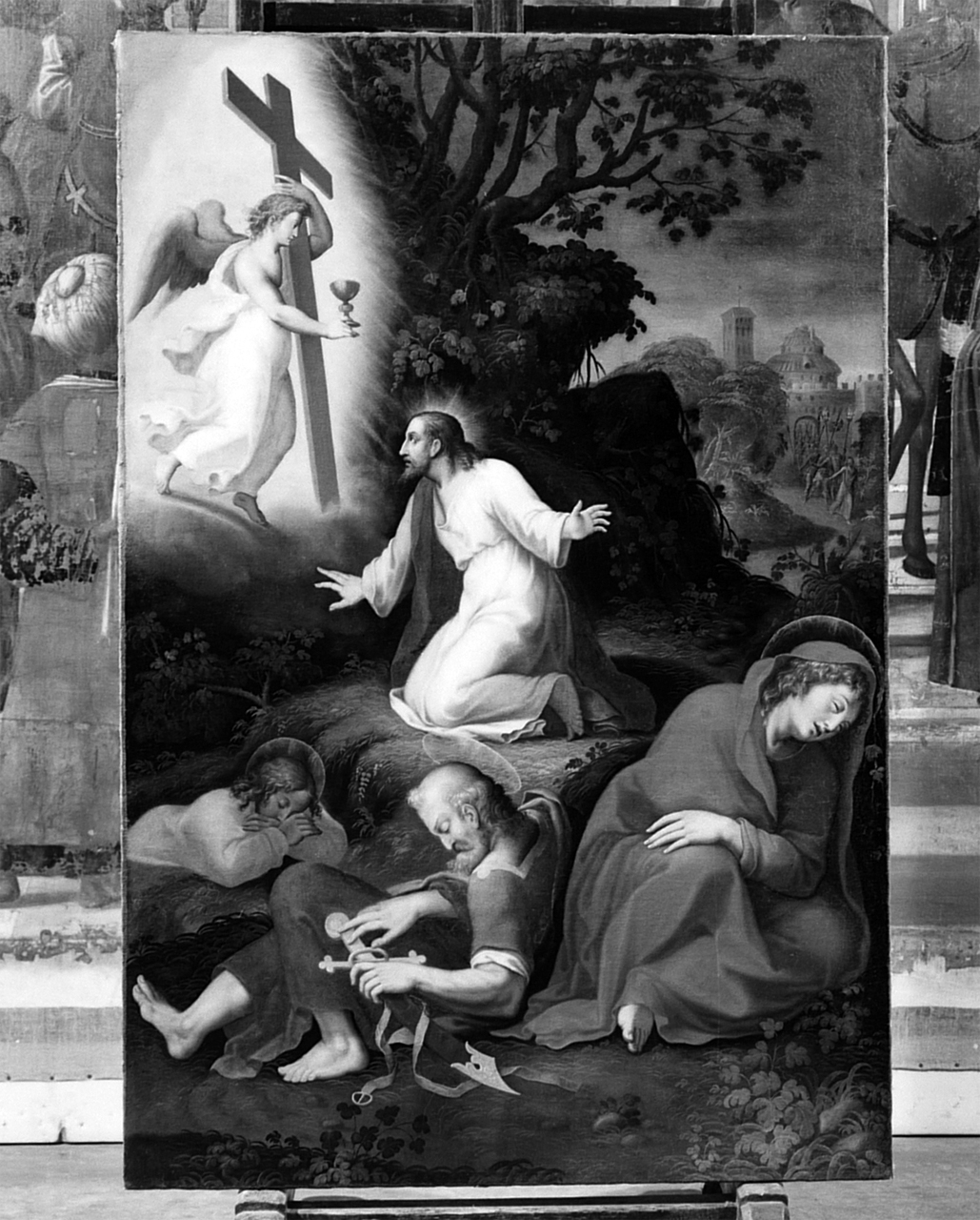 Gesù nell'orto degli ulivi (dipinto) - ambito emiliano (seconda metà sec. XVI)