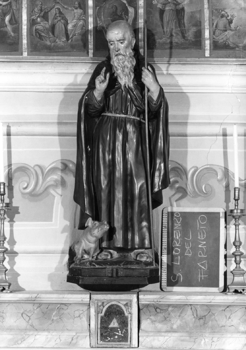 Sant'Antonio Abate (statua) - bottega bolognese (sec. XX)