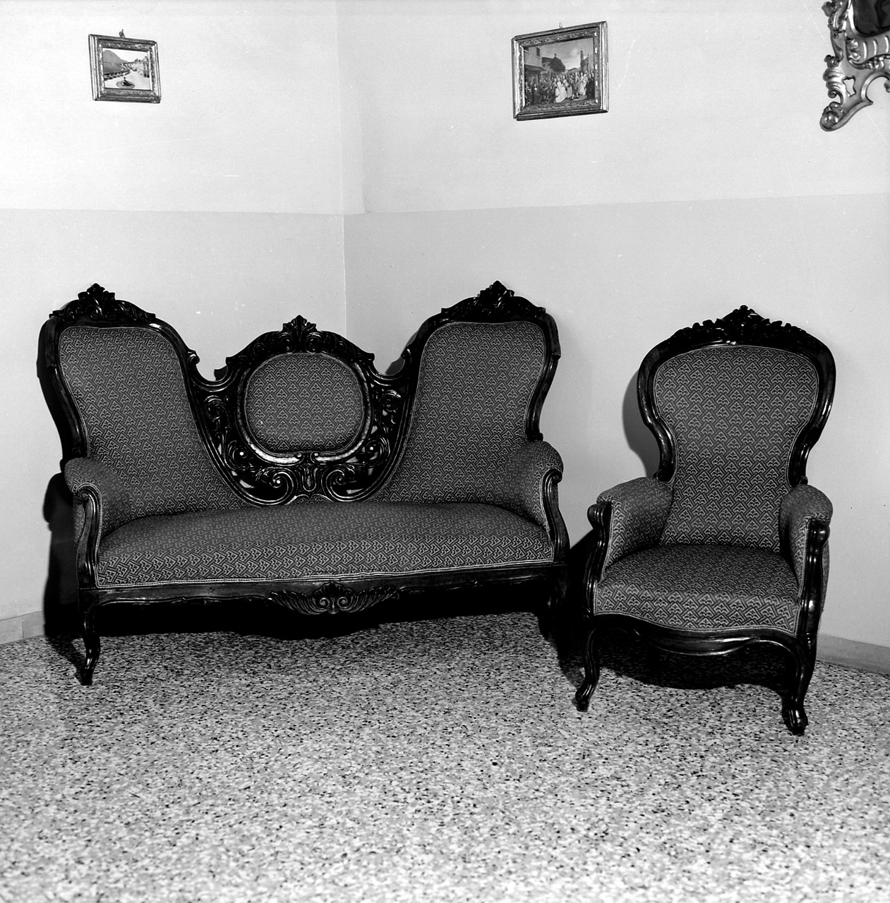 servizio di sedie, insieme - bottega imolese (sec. XIX)