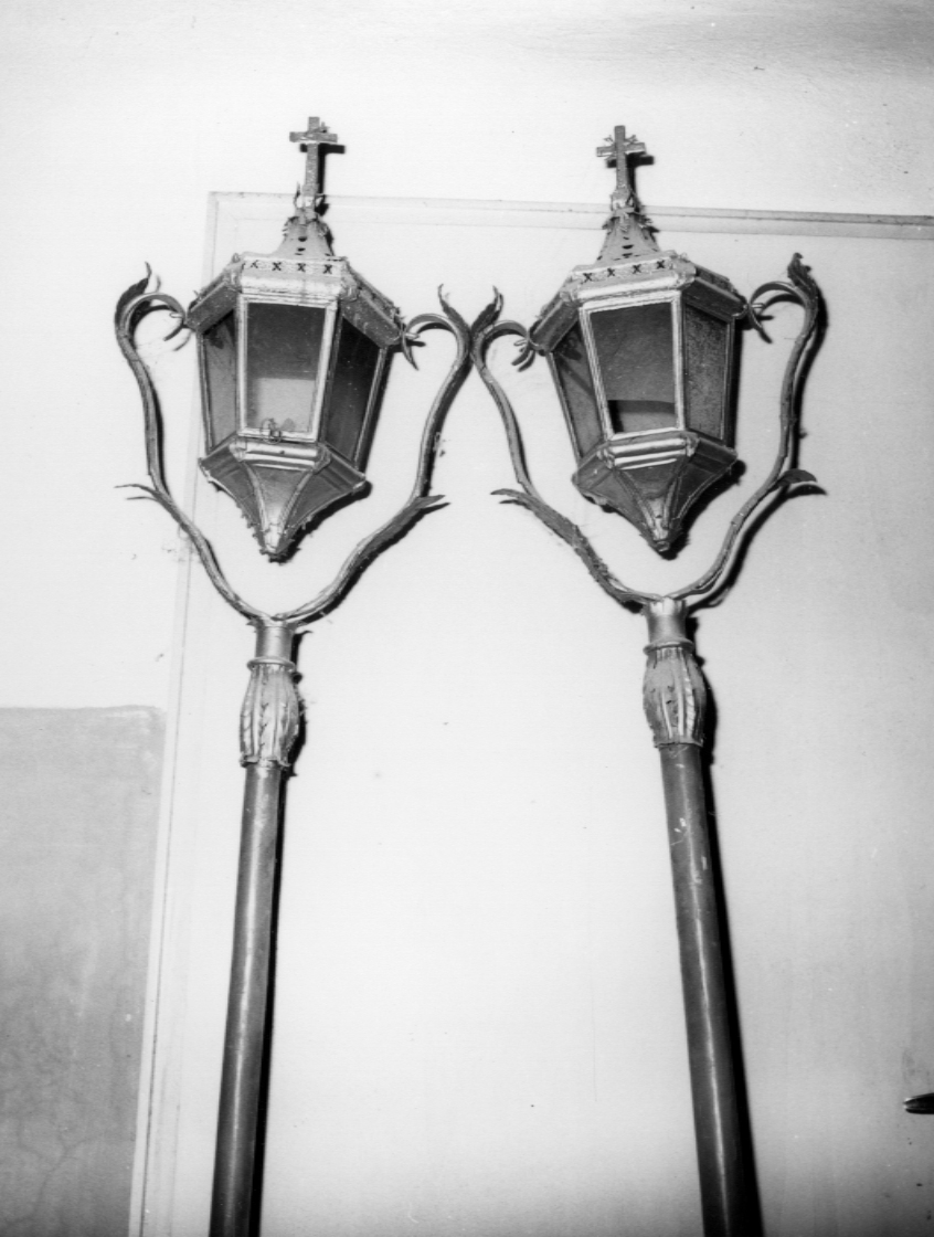 lanterna processionale, serie - bottega bolognese (sec. XIX)