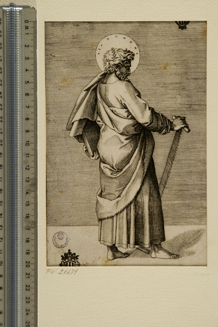 San Simone (stampa smarginata) di Raimondi Marcantonio (sec. XVI)