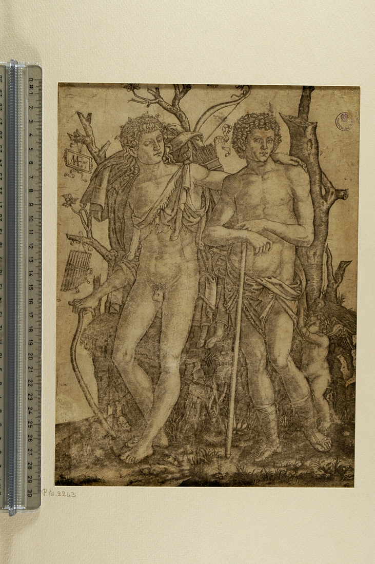 Apollo e Giacinto (stampa smarginata) di Raimondi Marcantonio (sec. XVI)