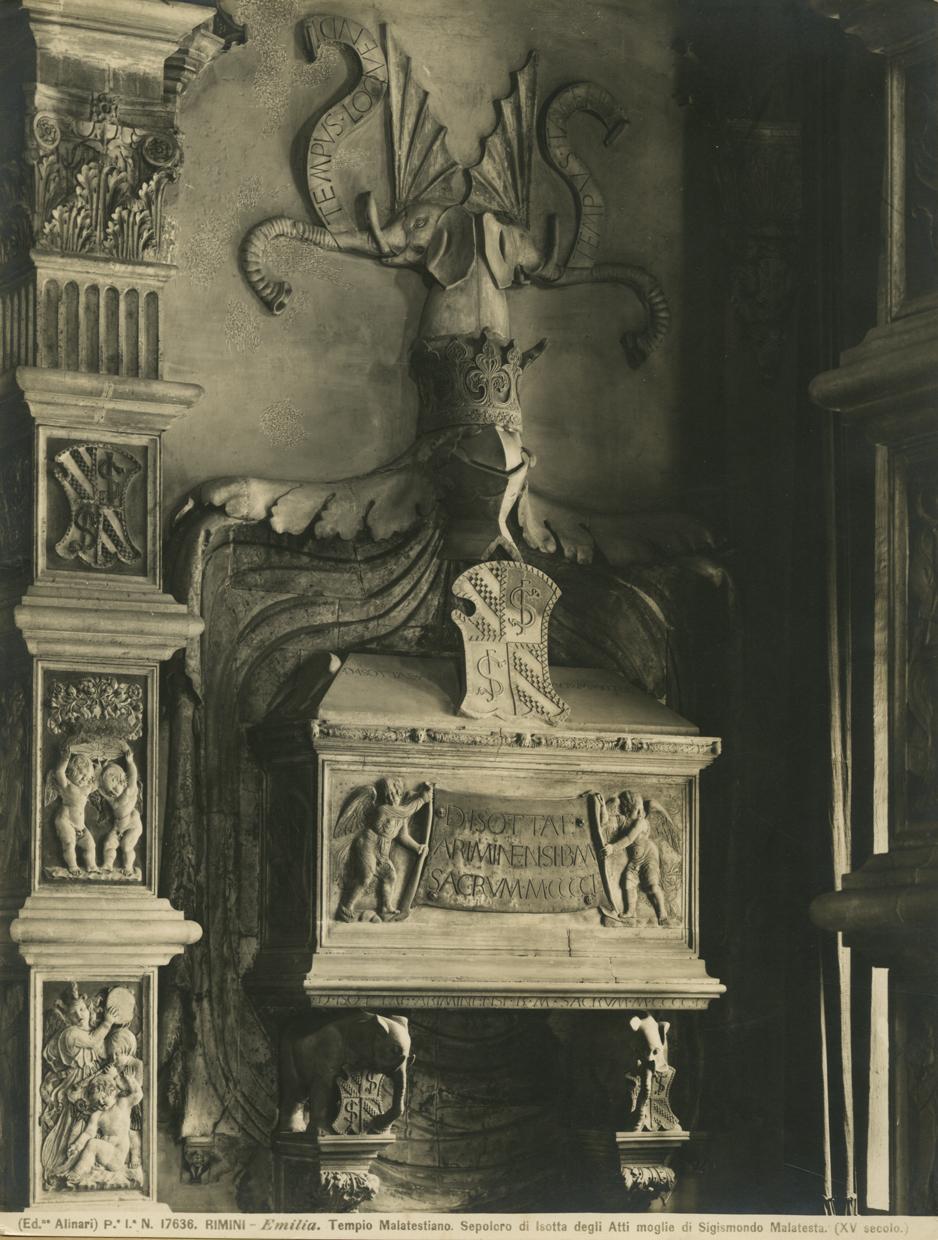 Cappella di San Michele Arcangelo - Decorazione plastica (positivo) di Agostino di Duccio (e aiuti), Fratelli Alinari (ditta) (XX)