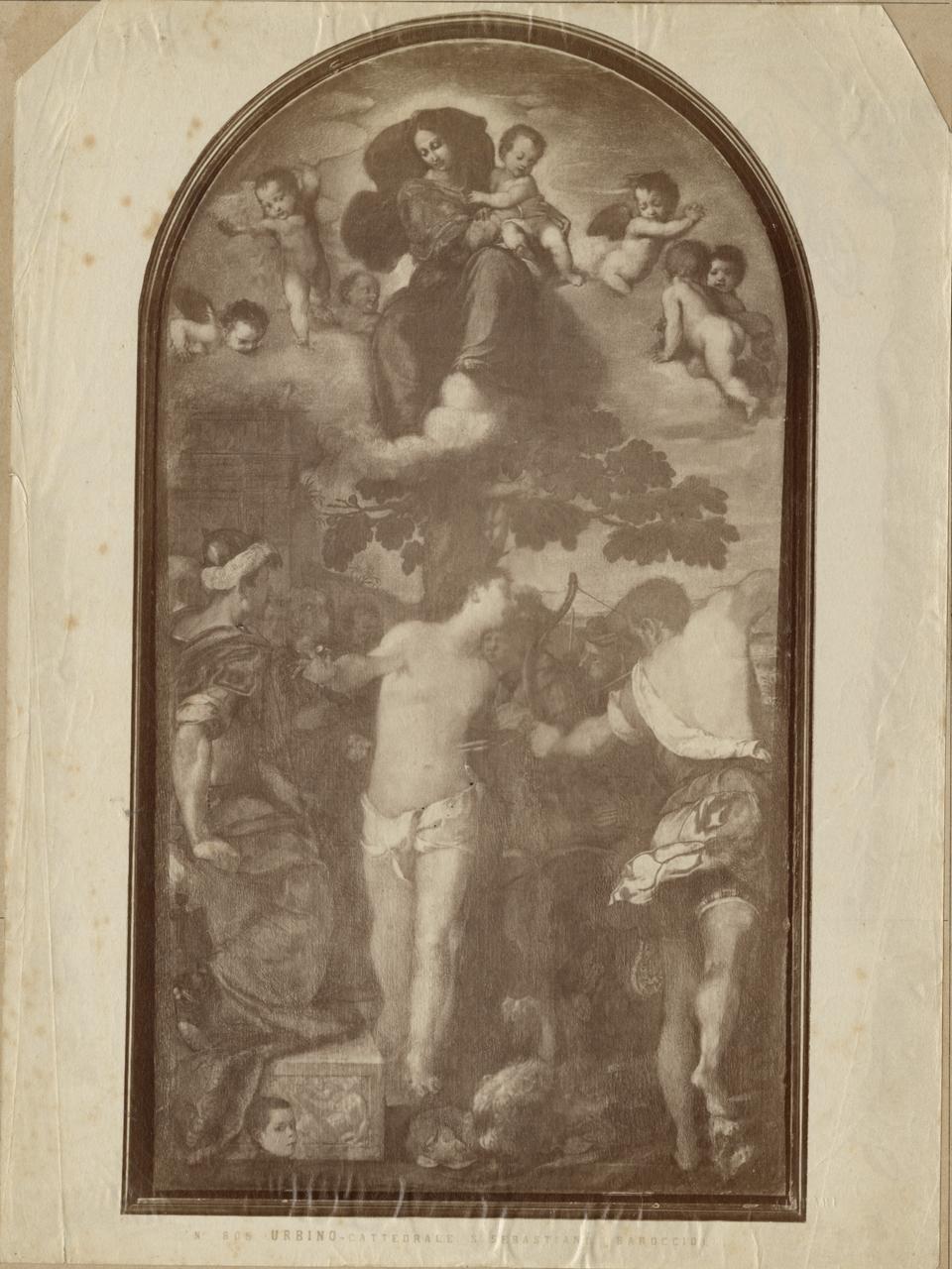 Martirio di San Sebastiano - Dipinti (positivo) di Barocci, Federico, Fratelli Alinari (ditta) (XIX)