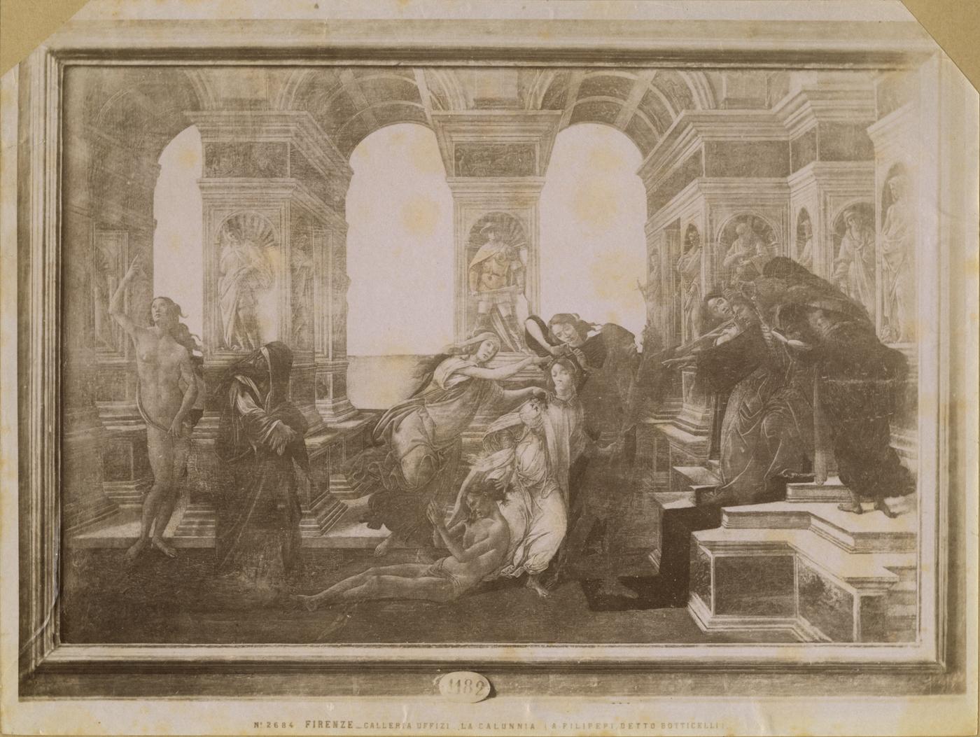 Calunnia di Apelle - Dipinti (positivo) di Botticelli, Sandro, Fratelli Alinari (attr) (XIX)