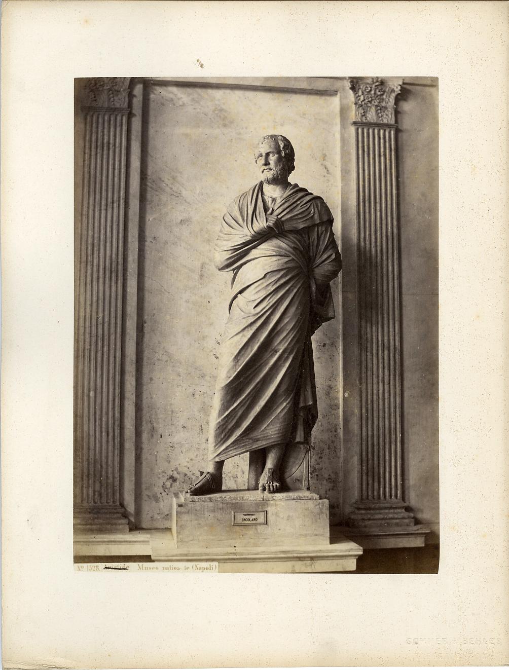 Scultura romana - Statua di Eschine (positivo) di Sommer & Behles (studio) - ambito augusteo (XIX)