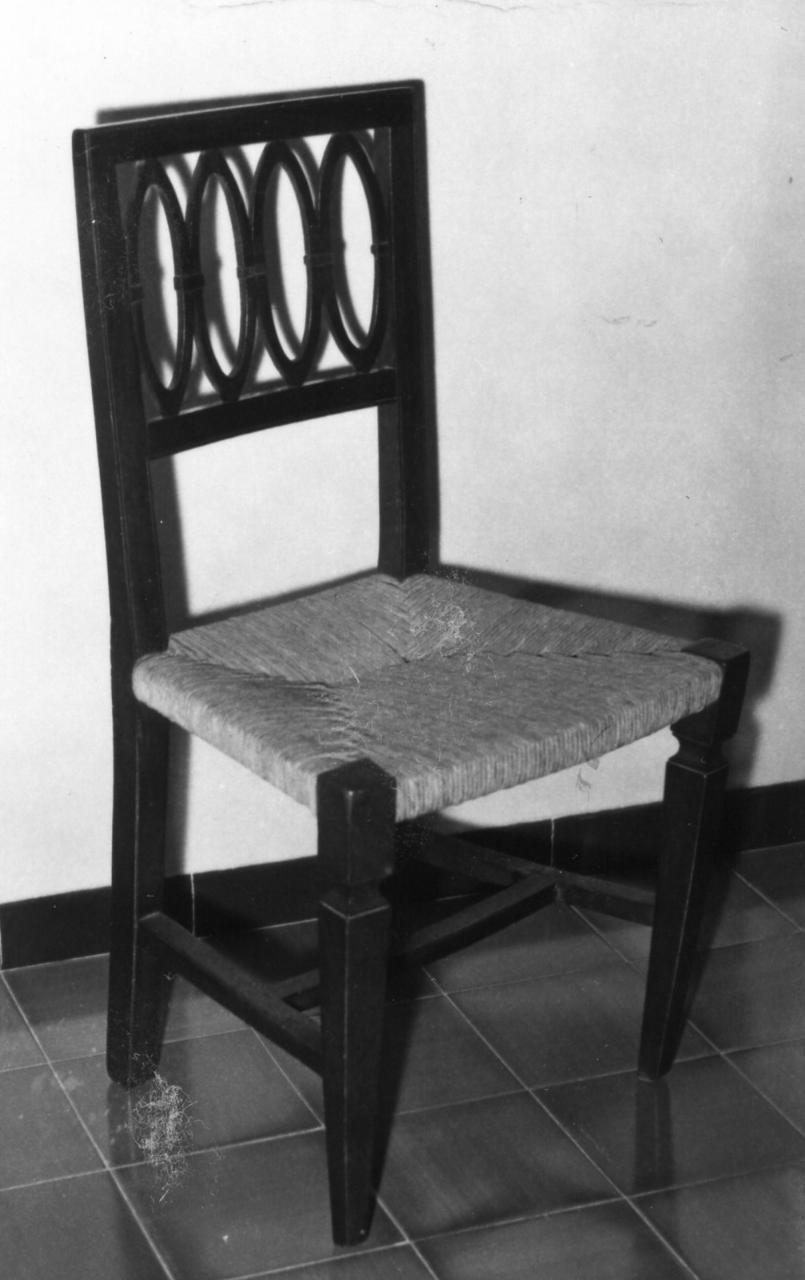 sedia, serie - bottega bolognese (inizio sec. XIX)