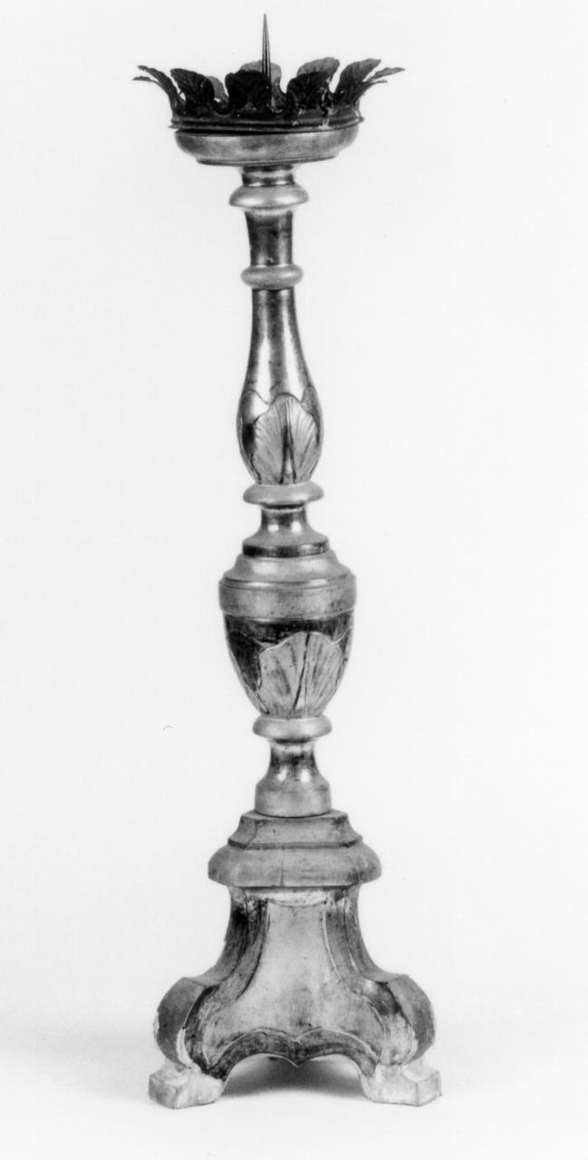 candeliere d'altare - bottega emiliana (prima metà sec. XIX)
