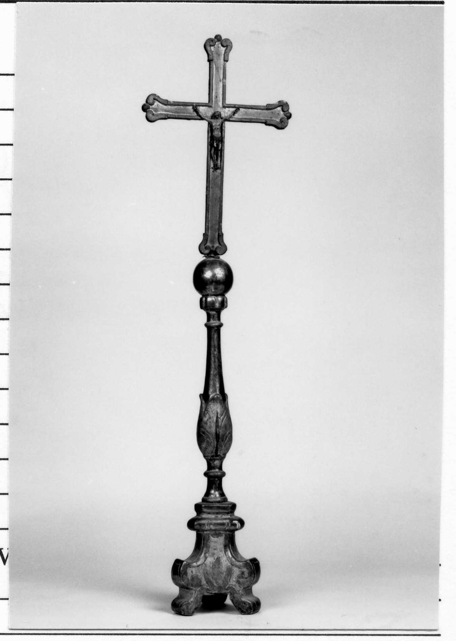 Cristo crocifisso (croce d'altare) - bottega emiliana (fine/inizio secc. XVIII/ XIX)