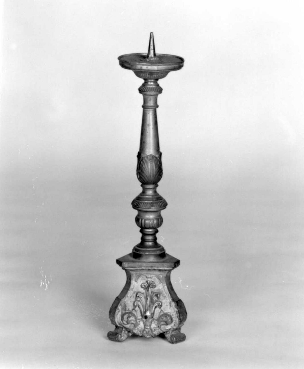 candeliere d'altare, insieme - bottega emiliana (sec. XIX)