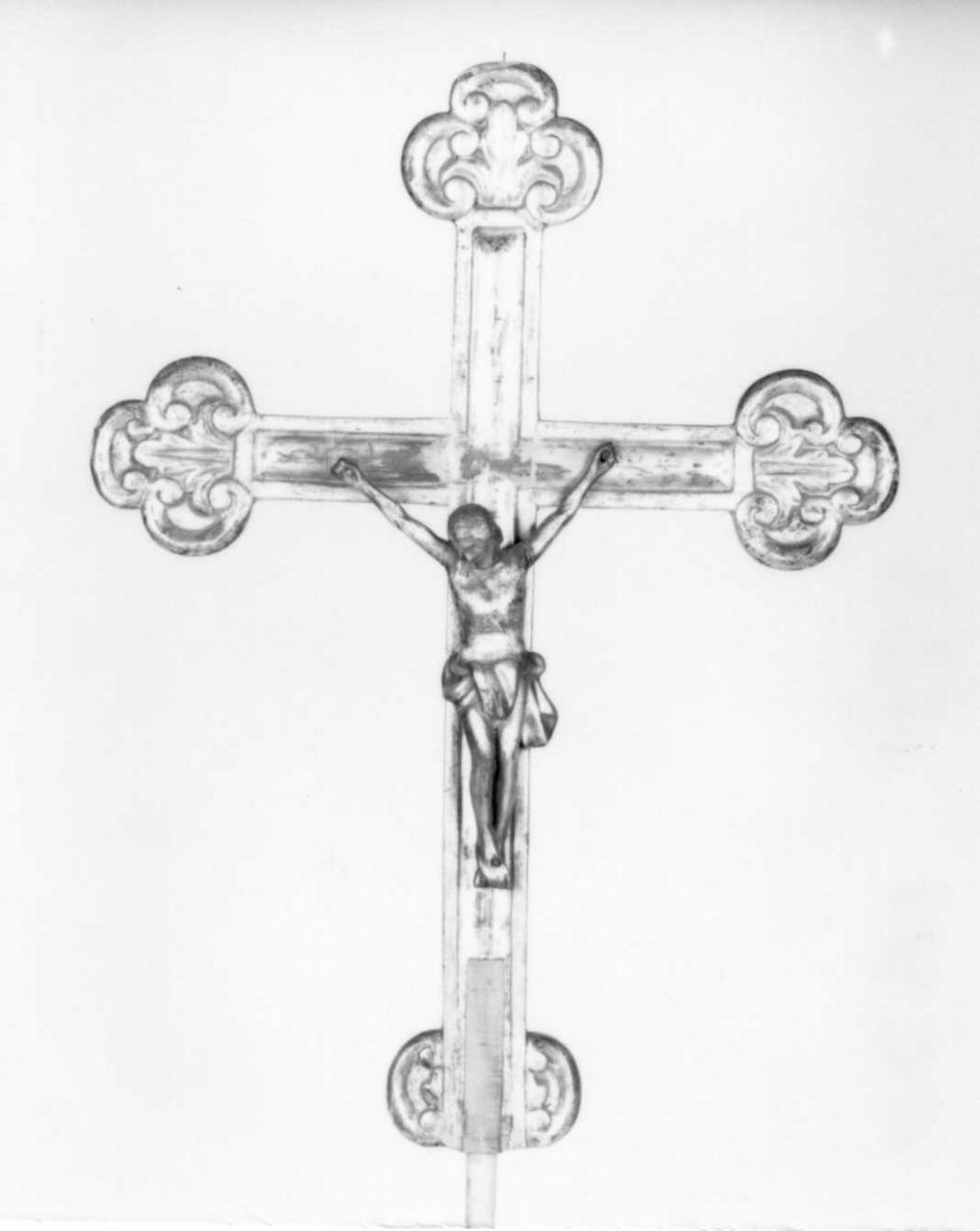 croce processionale - bottega emiliana (fine/inizio secc. XVIII/ XIX)