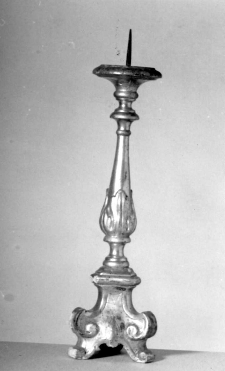 candeliere, serie - bottega emiliana (seconda metà sec. XVIII)