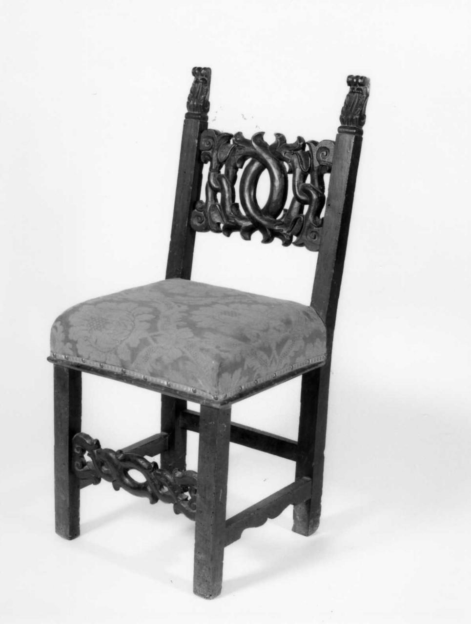 sedia, serie - bottega reggiana (sec. XVII)