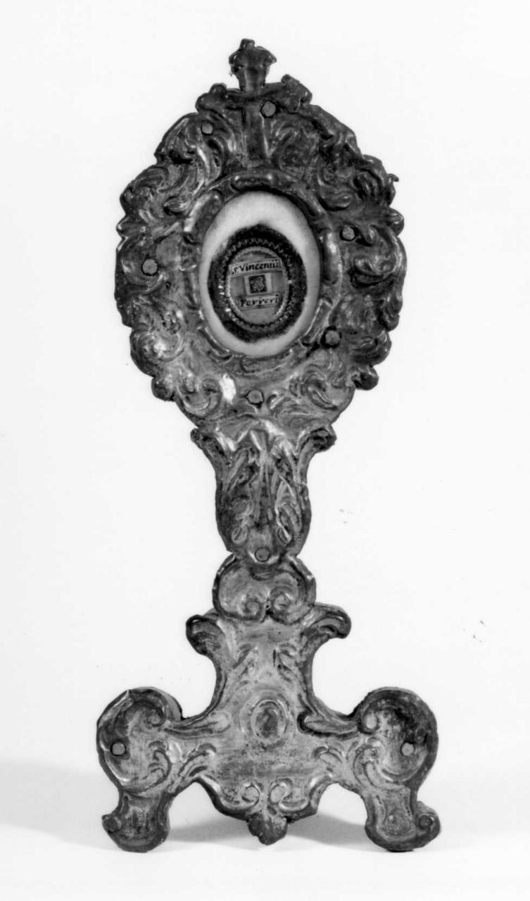 reliquiario - a ostensorio, coppia - bottega Italia centrale (fine/inizio secc. XVIII/ XIX)
