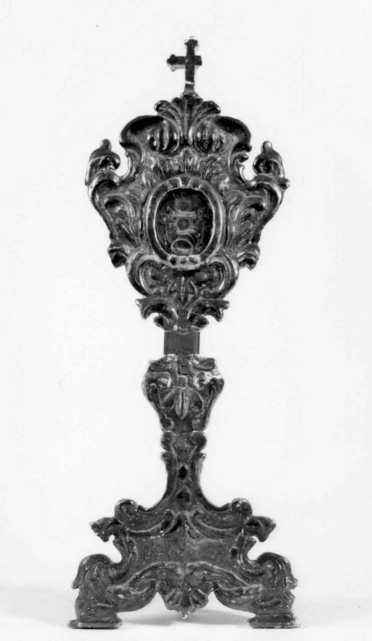 reliquiario - a ostensorio - bottega Italia centrale (seconda metà sec. XVIII)