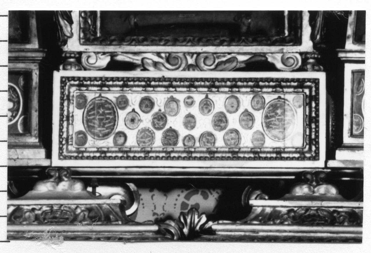 reliquiario a teca - a urna di Guatteri Francesco (attribuito) (sec. XVIII)