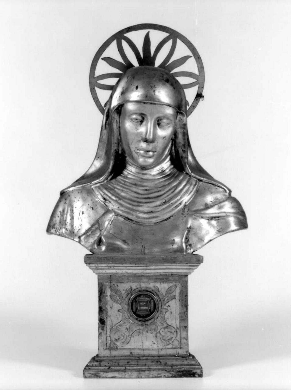 reliquiario - a busto - bottega emiliana (fine/inizio secc. XVIII/ XIX)