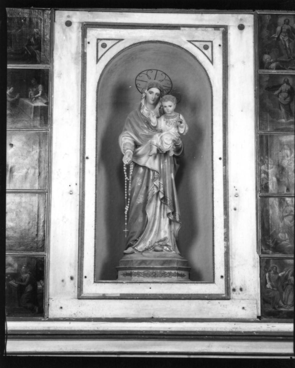 Madonna del Rosario (scultura) - bottega italiana (sec. XX)