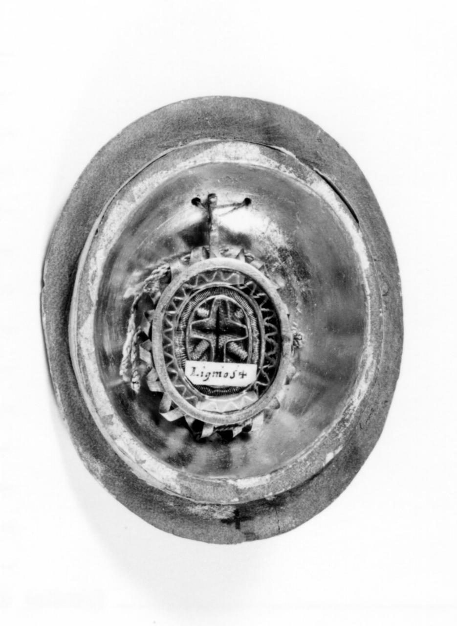 reliquiario a capsula - a medaglione - bottega italiana (sec. XVIII)