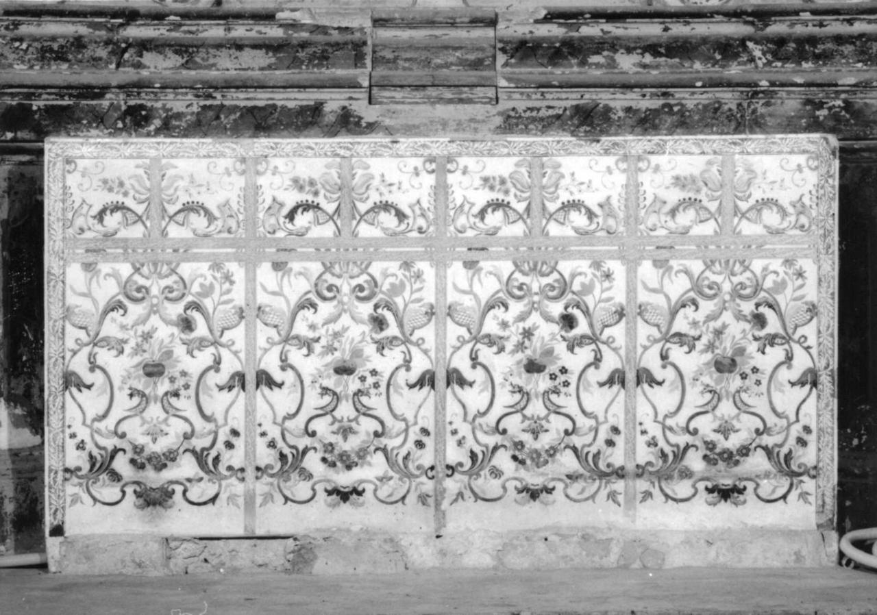 motivo decorativo a finto tessuto (paliotto) di Guidelli Giuseppe (metà sec. XVIII)