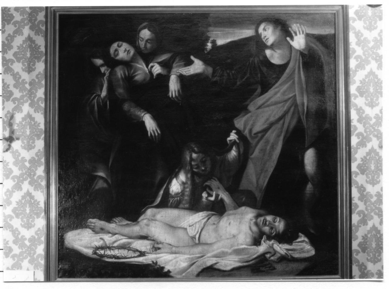 compianto sul Cristo morto (dipinto) - ambito emiliano (ultimo quarto sec. XVII)