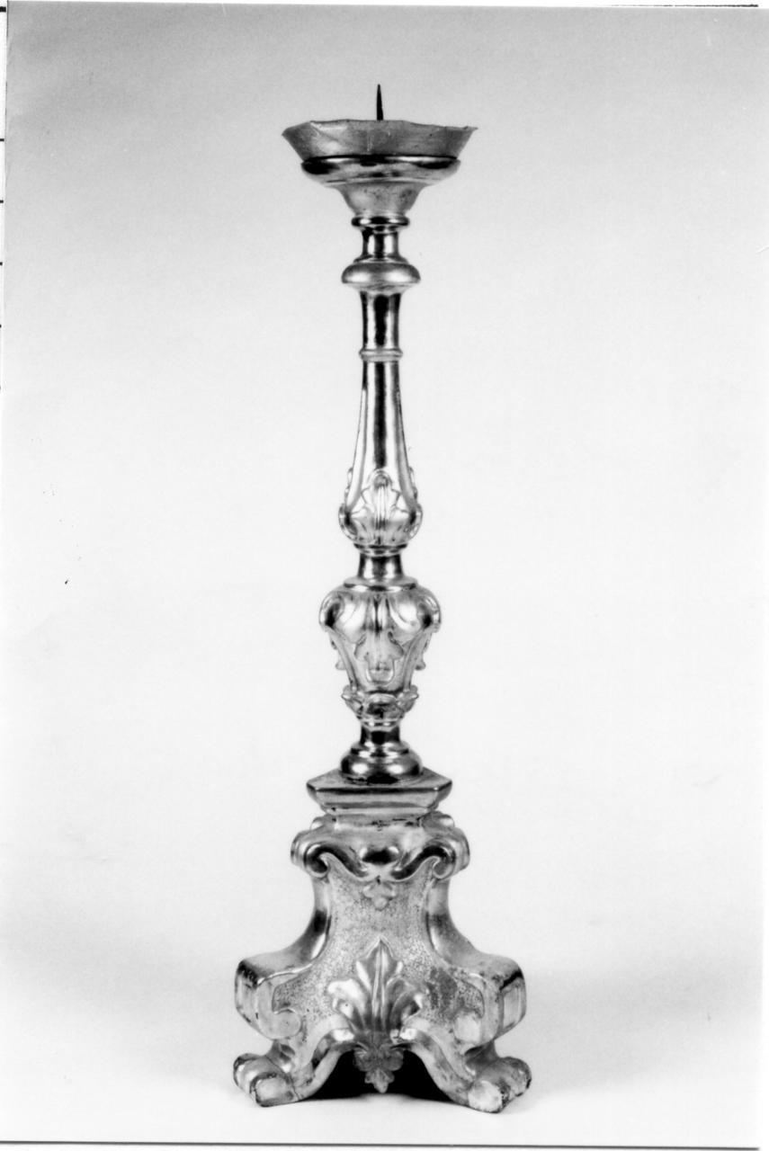 candeliere d'altare, serie - bottega reggiana (sec. XIX)