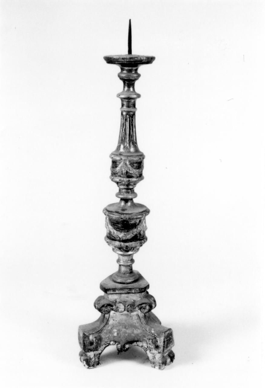 candeliere d'altare - bottega reggiana (sec. XIX)